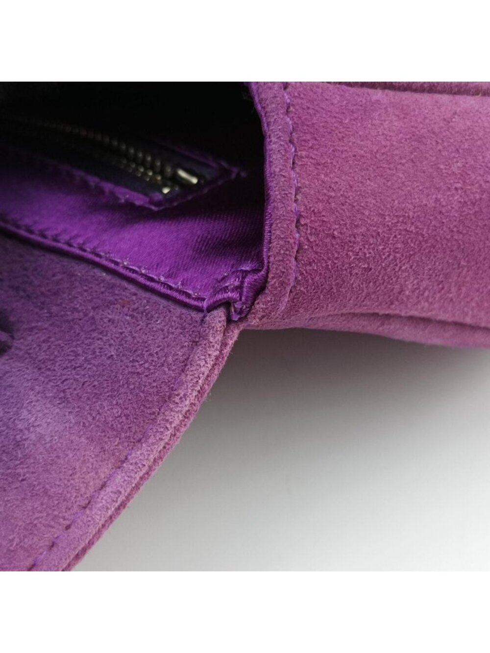 ★SOLD★ Dior Gaucho Purple Beige String Messenger - Picture 14 of 15